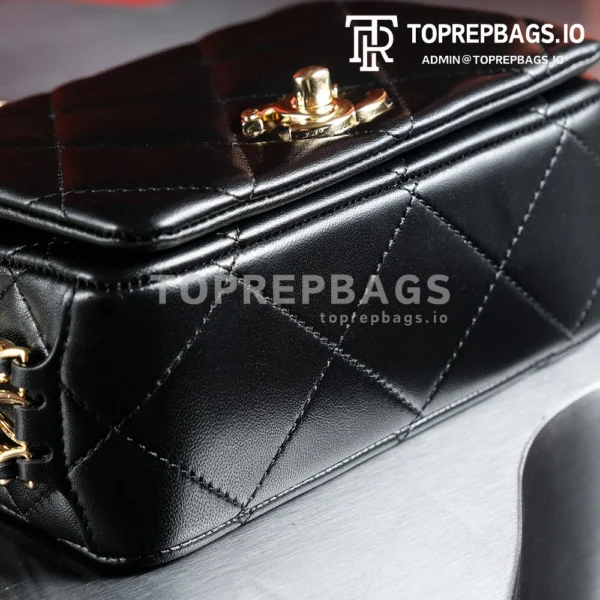 a1728134948504_2441 Chanel Classic Flap Hobo in Black