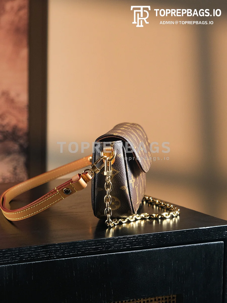 a1728641881116_2633 Louis Vuitton Wallet on Chain Ivy in Brown