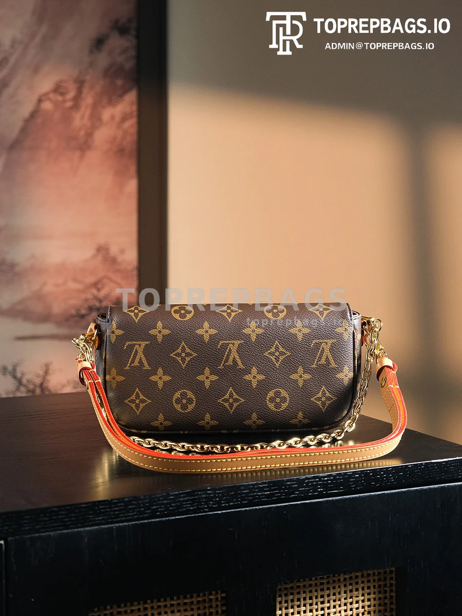 a1728641881124_8811 Louis Vuitton Wallet on Chain Ivy in Brown