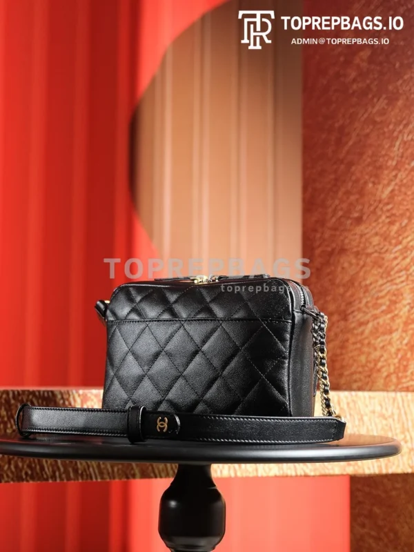 a1729243434985_4548 Chanel 22P Camera Bag in Black