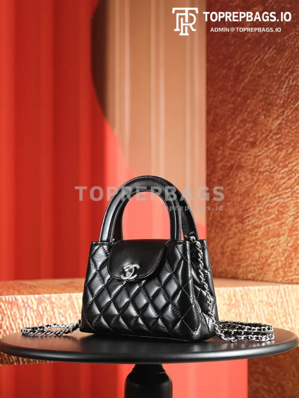 a1731924585124_0624 Chanel Kelly 25C in Black