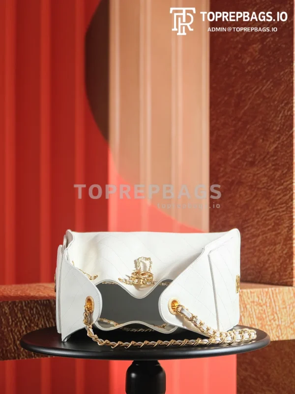 a1732170585116_6300 Chanel 25 Hobo in White