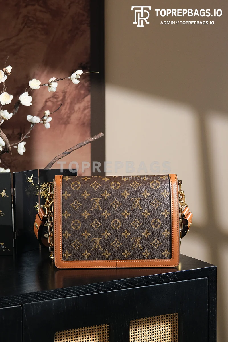 a1745829499624_3150 Louis Vuitton Dauphine MM in Brown