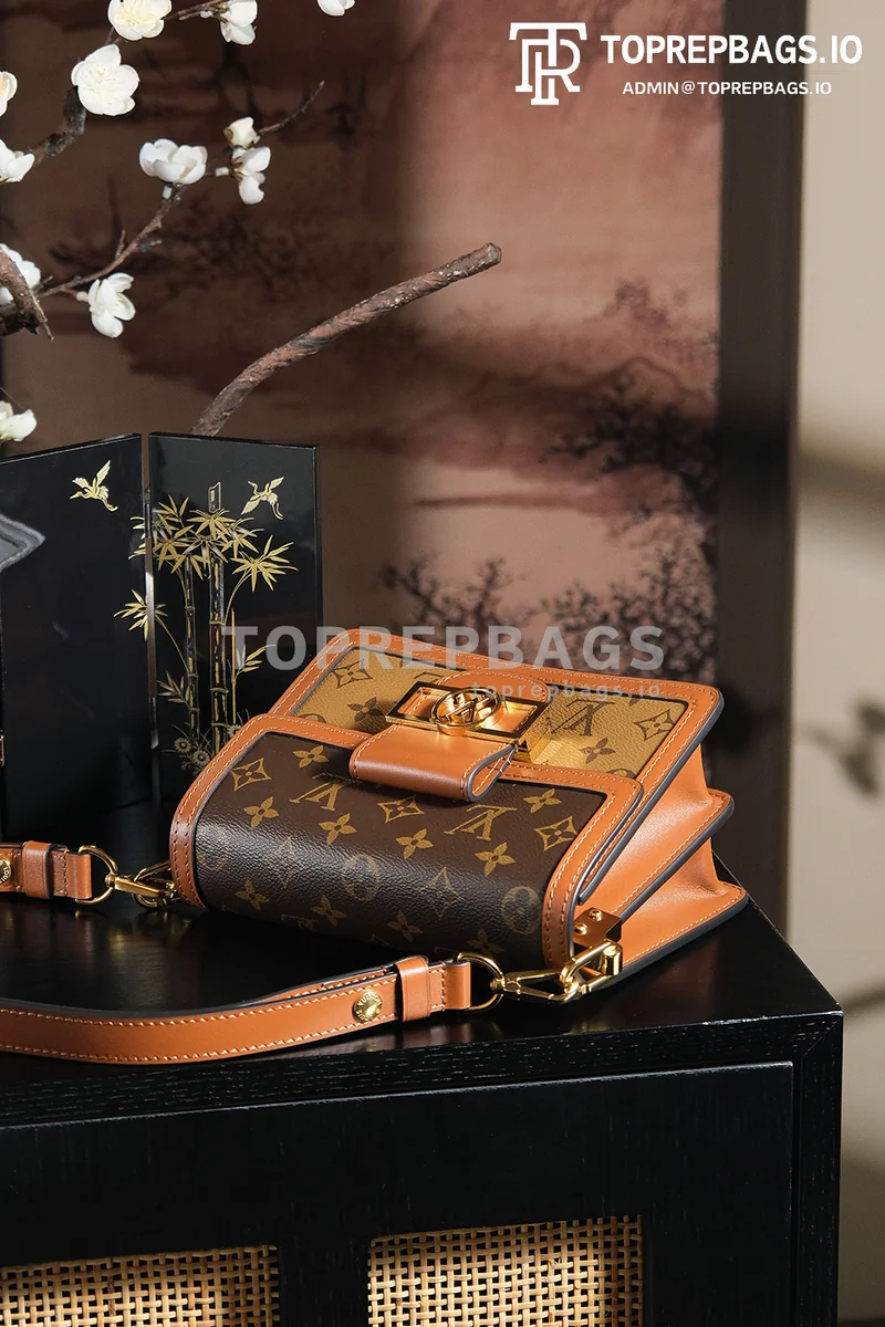 a1745829752926_4770 Louis Vuitton Mini Dauphine Messenger in Brown