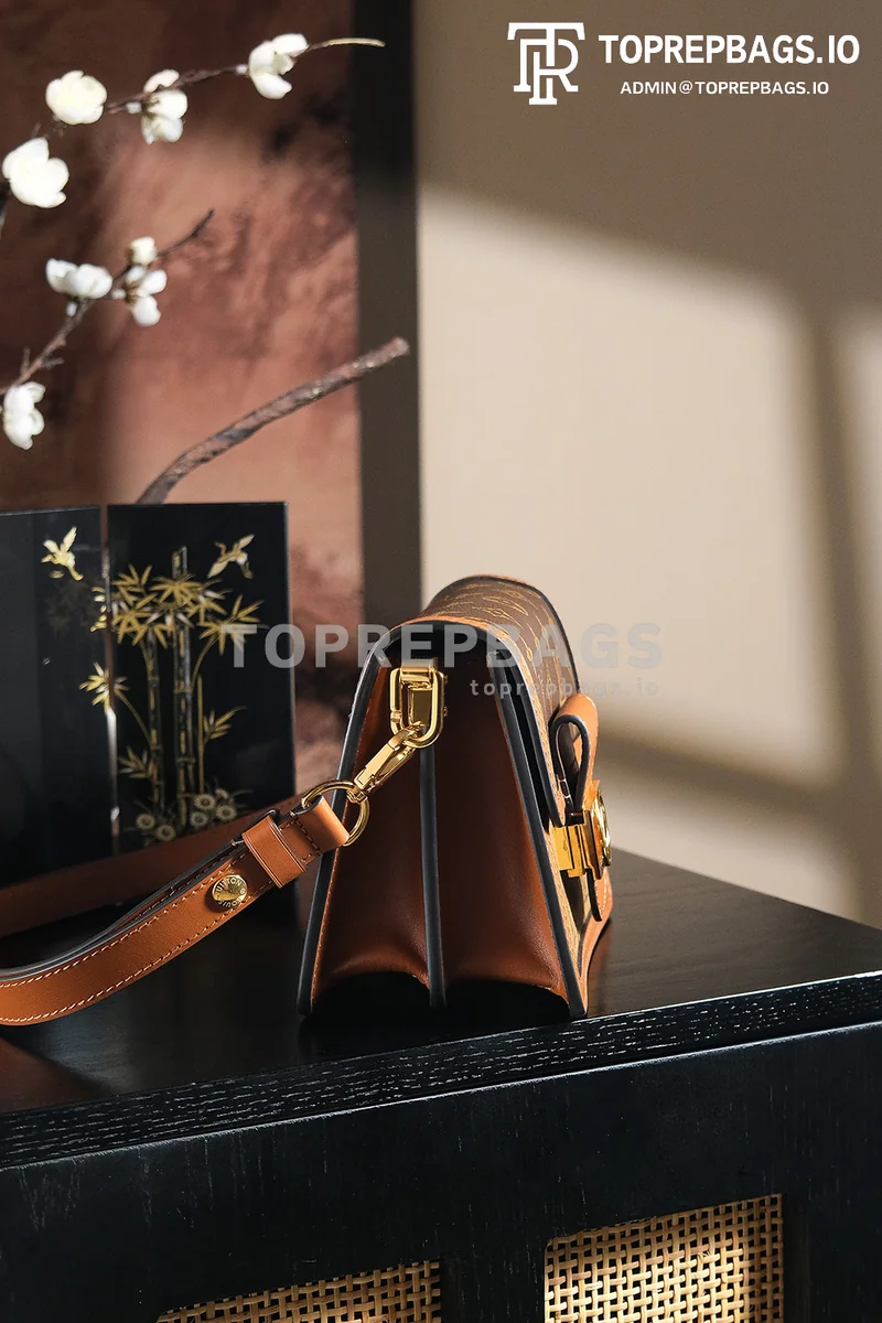 a1745829752927_8473 Louis Vuitton Mini Dauphine Messenger in Brown