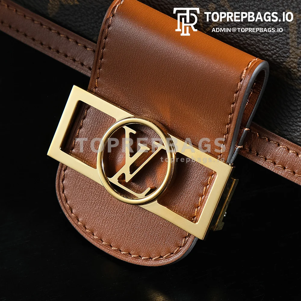 a1745829794756_5384 Louis Vuitton Mini Dauphine Messenger in Brown