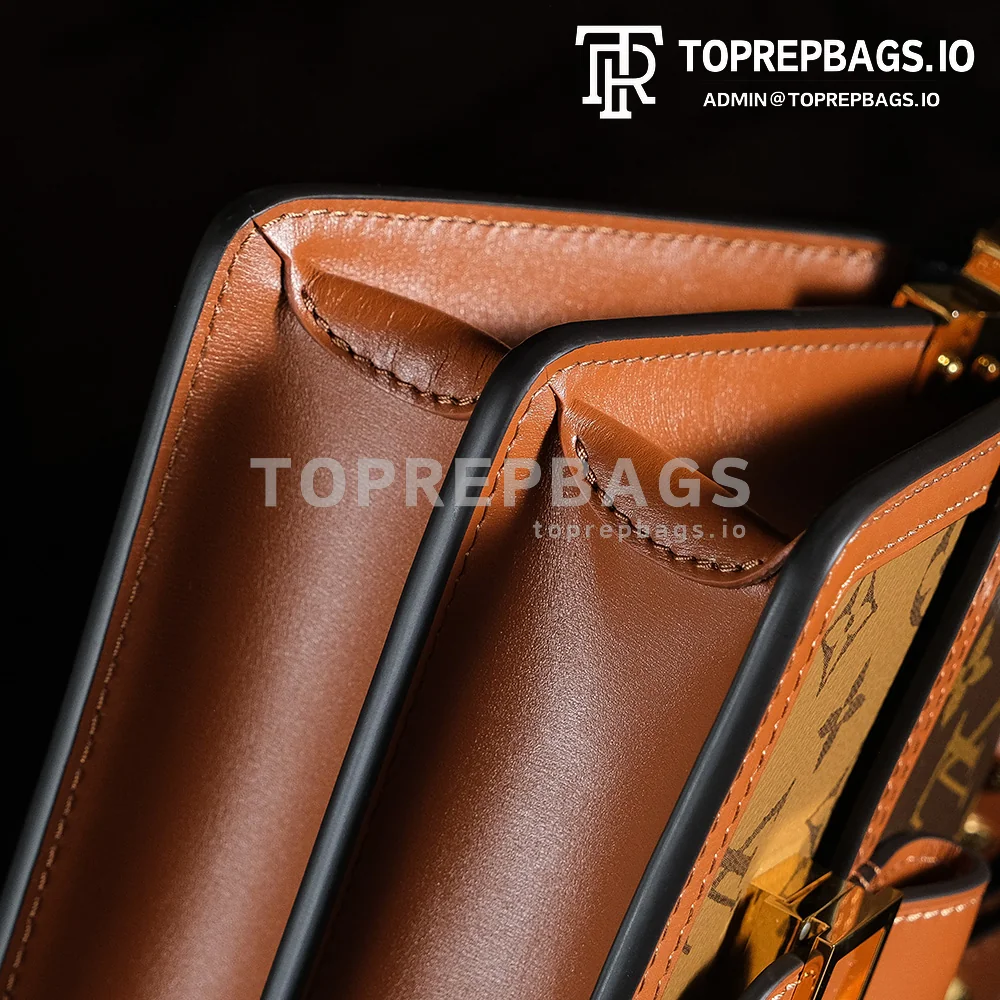 a1745829794764_8665 Louis Vuitton Mini Dauphine Messenger in Brown