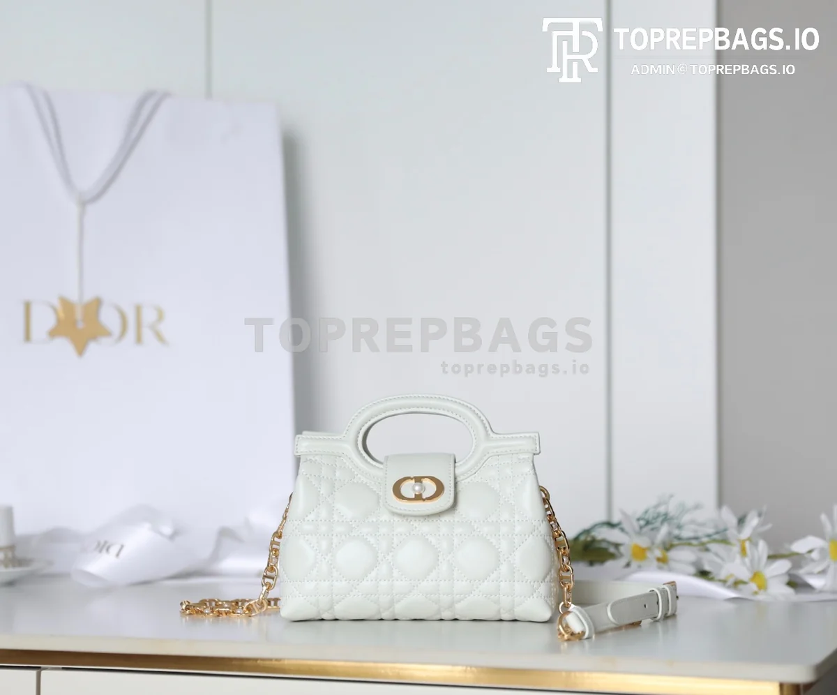 cmp_i1762417312112_1849_0_0 Dior Jolie Top Handle in White