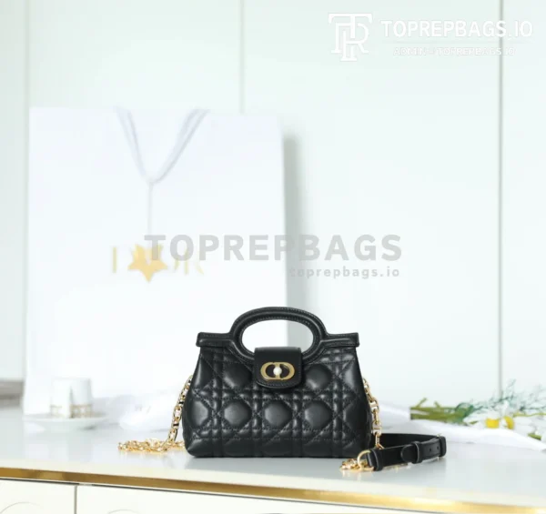 cmp_i1762418385742_799_0_0 Dior Jolie Top Handle in Black