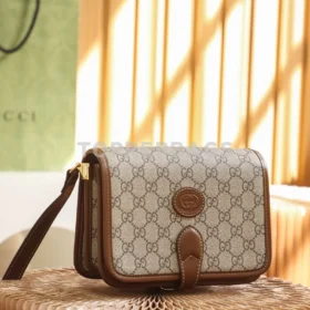 Gucci GG Retro Mini Messenger in Beige