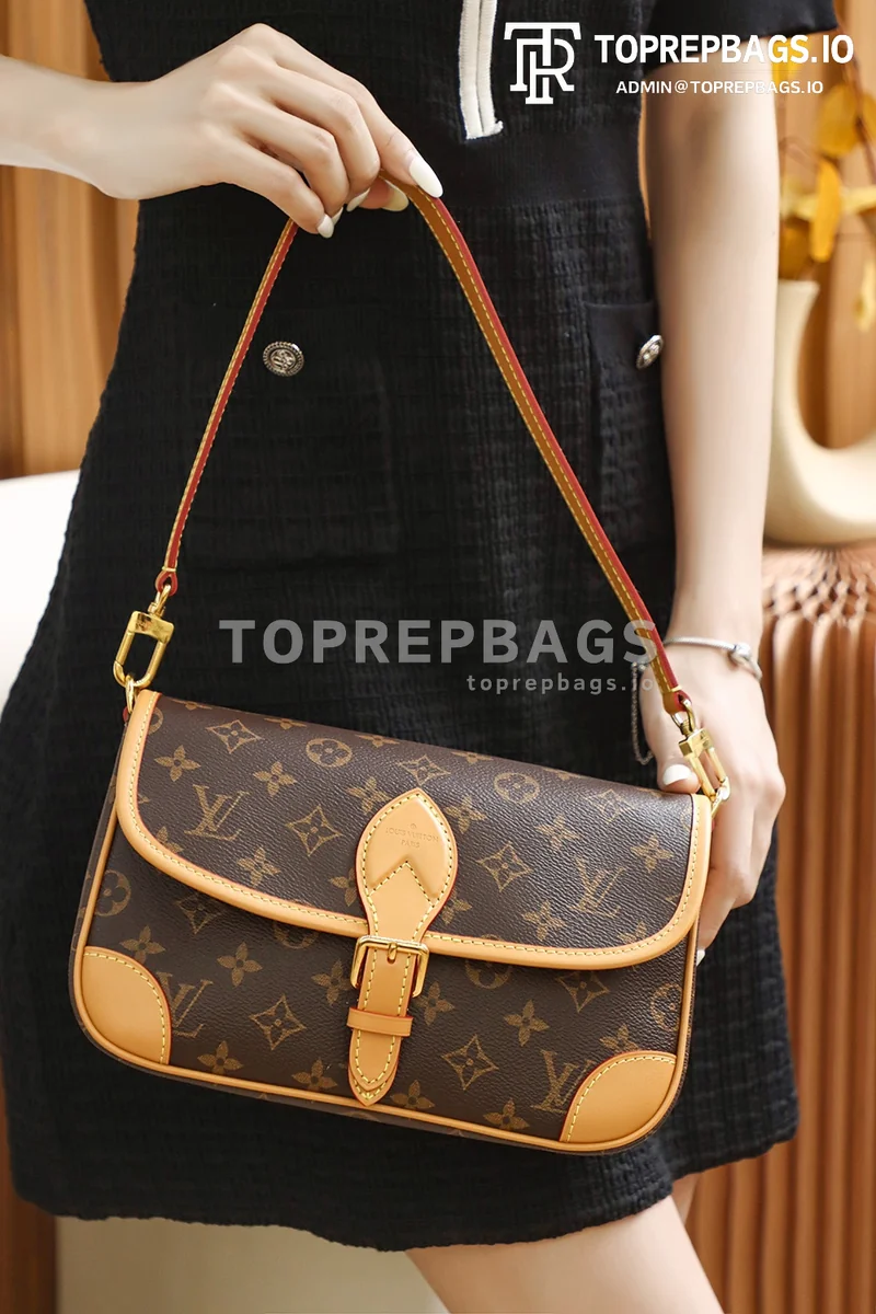 i1653241757_9829_7 Louis Vuitton Diane Hobo in Brown