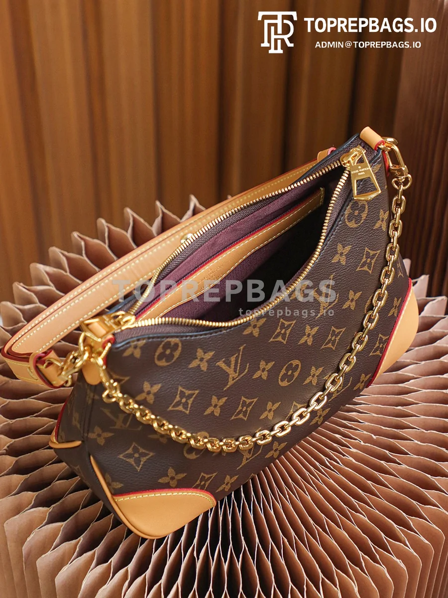 i1653911701_3849_8 Louis Vuitton Boulogne Hobo in Brown