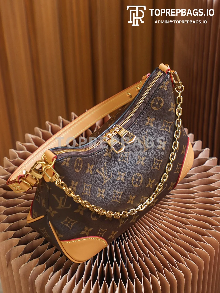 i1653911701_9206_7 Louis Vuitton Boulogne Hobo in Brown