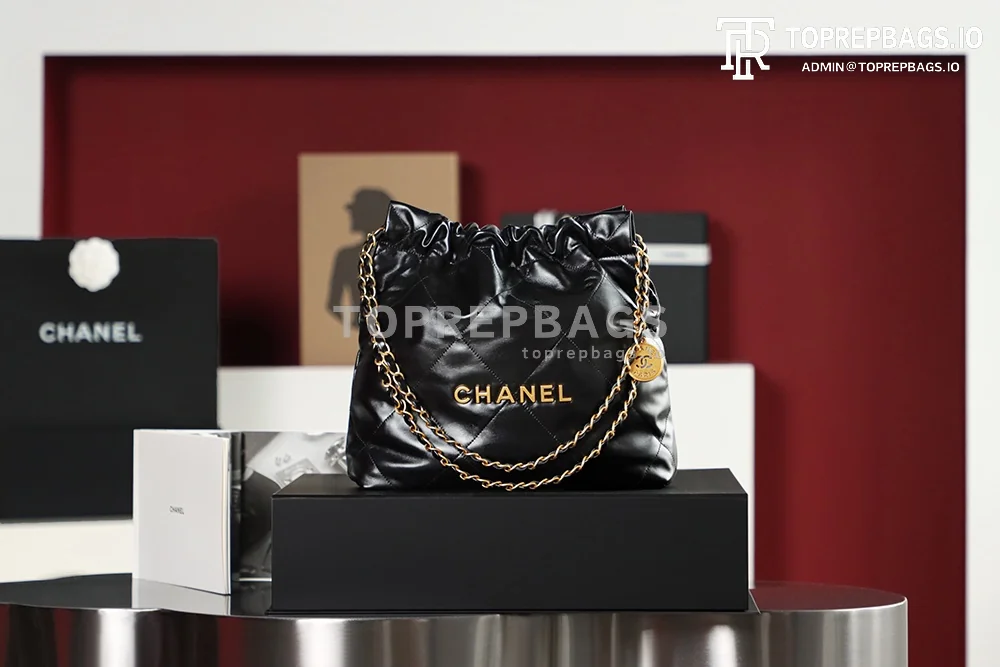 i1683978961_7113_0 Chanel 22 Bag Small in Black