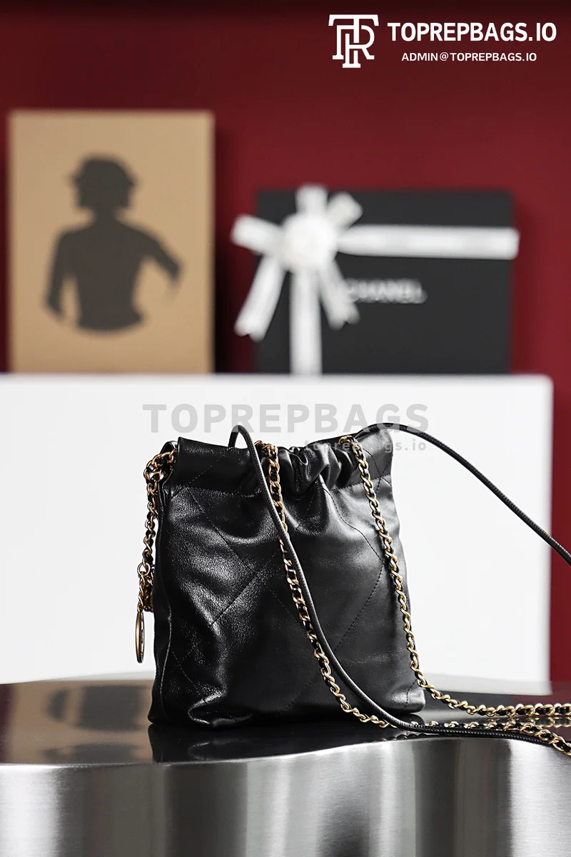i1685266887_4530_5 Chanel 22 Bag MINI in Black