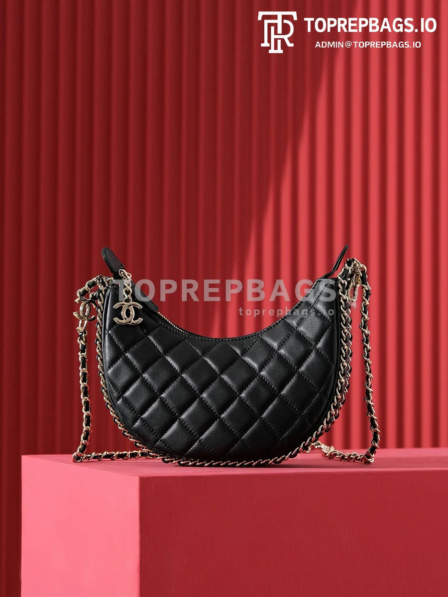 i1692700596_234_4 Chanel 23P Crescent Bag in Black