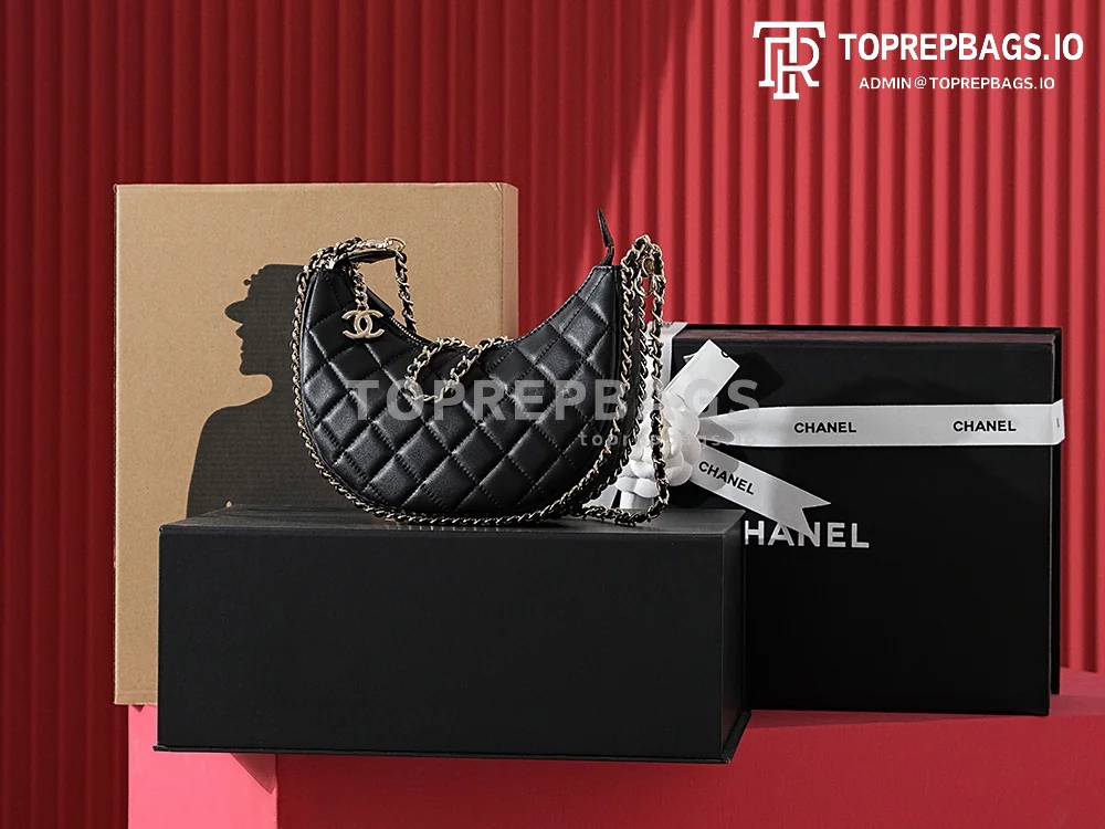 i1692700596_9161_1 Chanel 23P Crescent Bag in Black