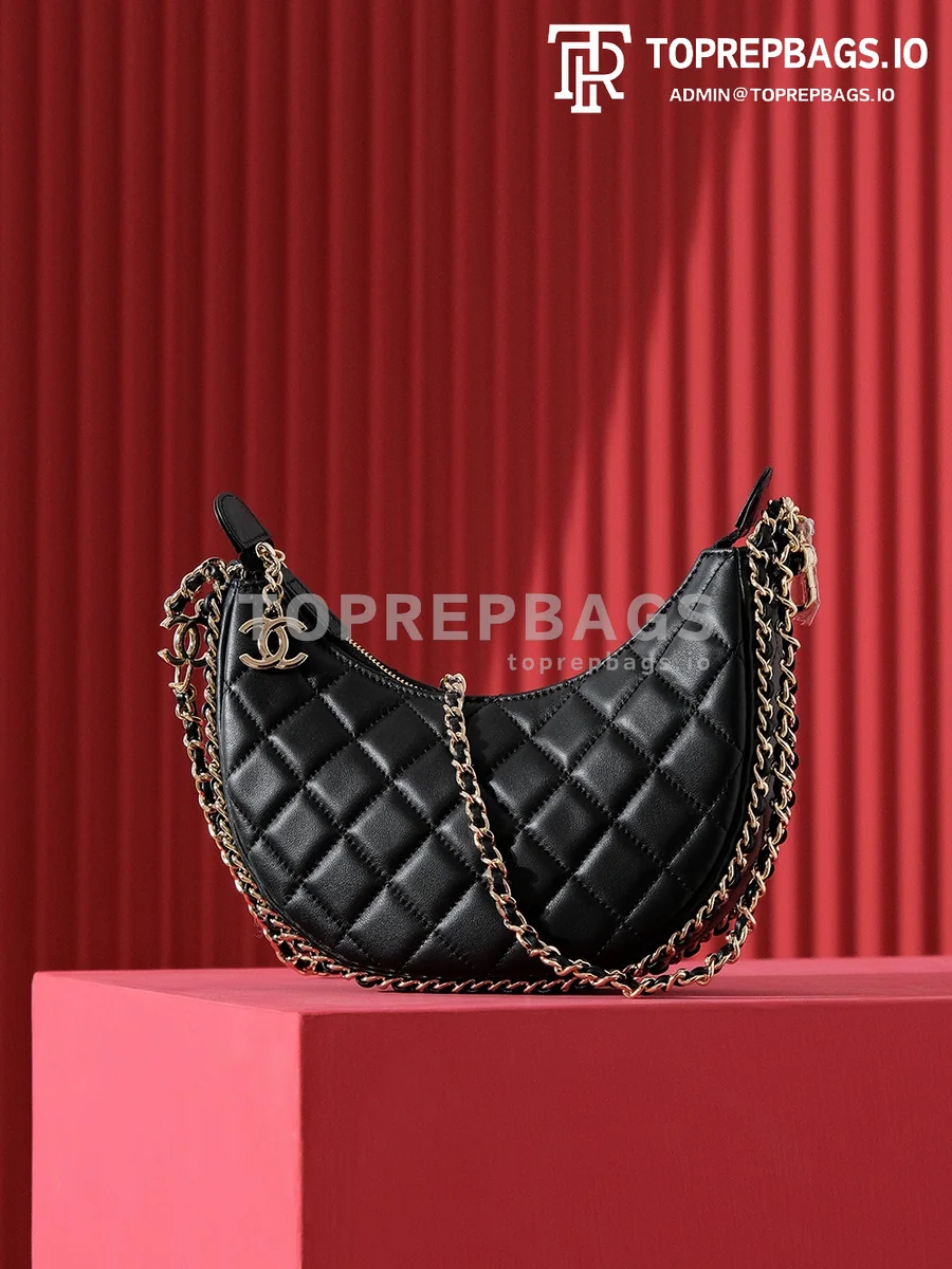 i1692700596_9634_3 Chanel 23P Crescent Bag in Black