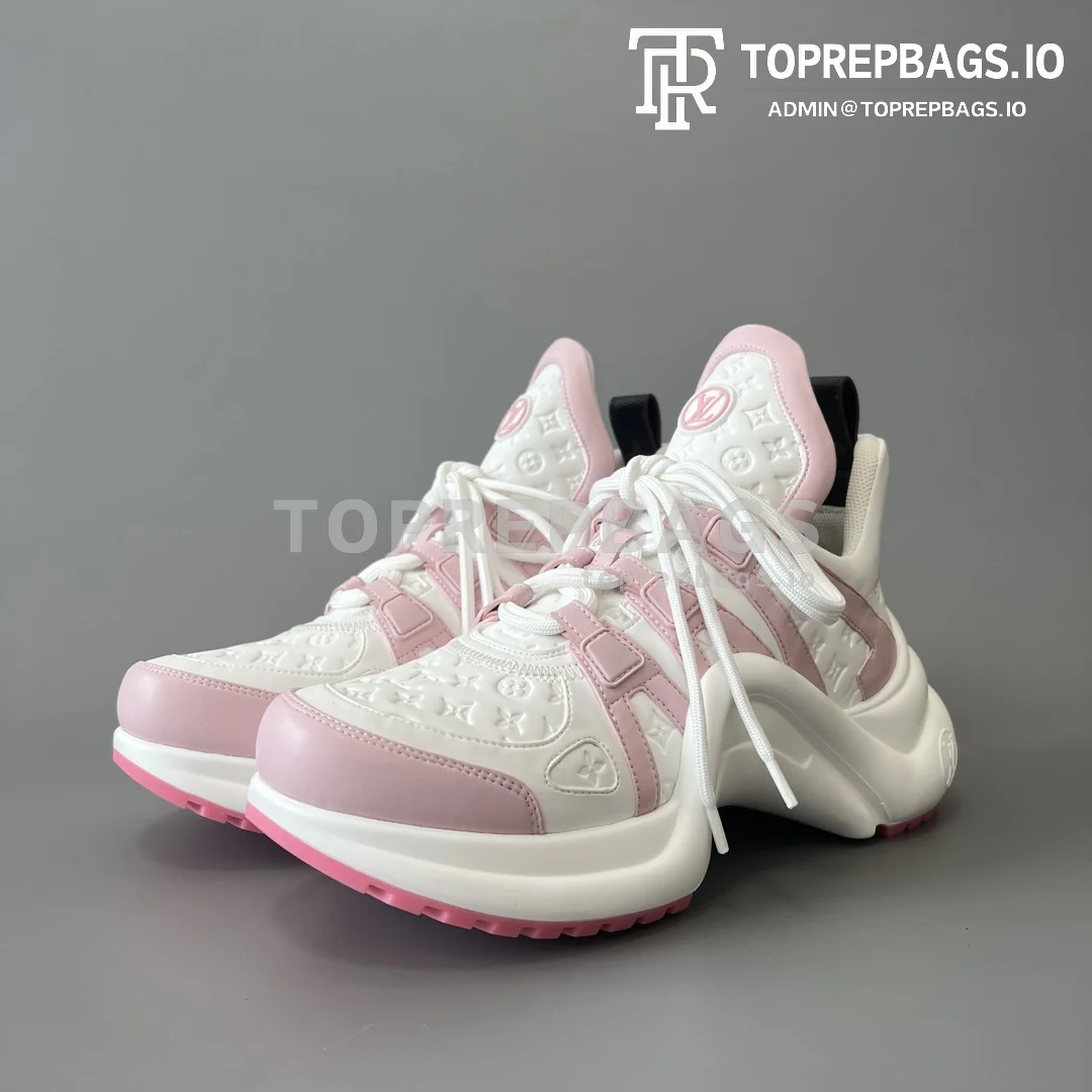 i1694286989_6703_0 Louis Vuitton Archlight in White/Pink