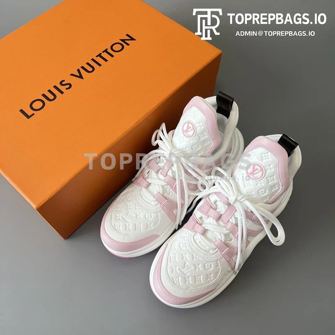 i1694286989_7180_8 Louis Vuitton Archlight in White/Pink