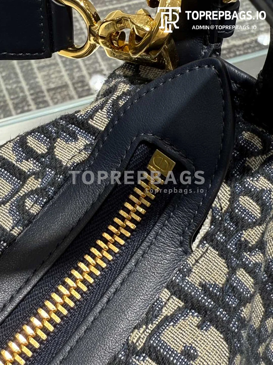 i1736418337647_1648_0_10 Christian Dior D-Journey Small Hobo in Blue