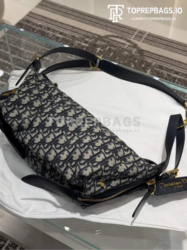 i1736418338562_5683_0_0 Christian Dior D-Journey Small Hobo in Blue