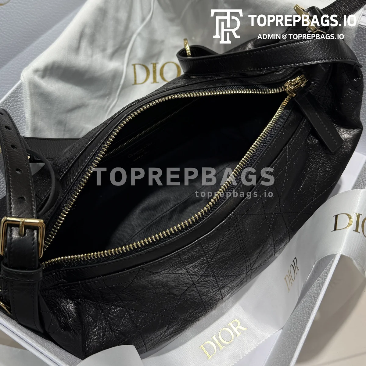 i1739810309111_4998_0_6 Dior D-Journey Medium Hobo in Black