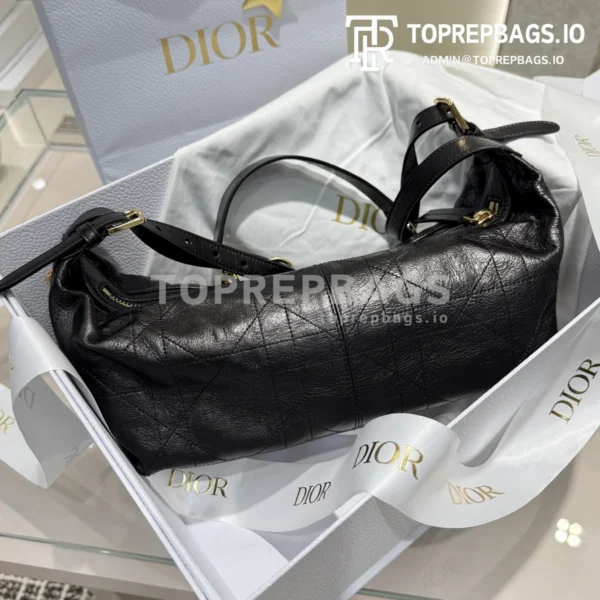 i1739810314054_1784_0_0 Dior D-Journey Medium Hobo in Black