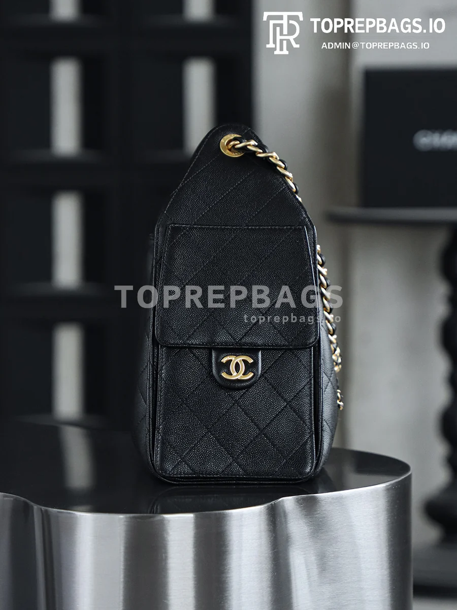 i1745988683297_9863_0_1 Chanel 25 Bag Small Hobo in Black