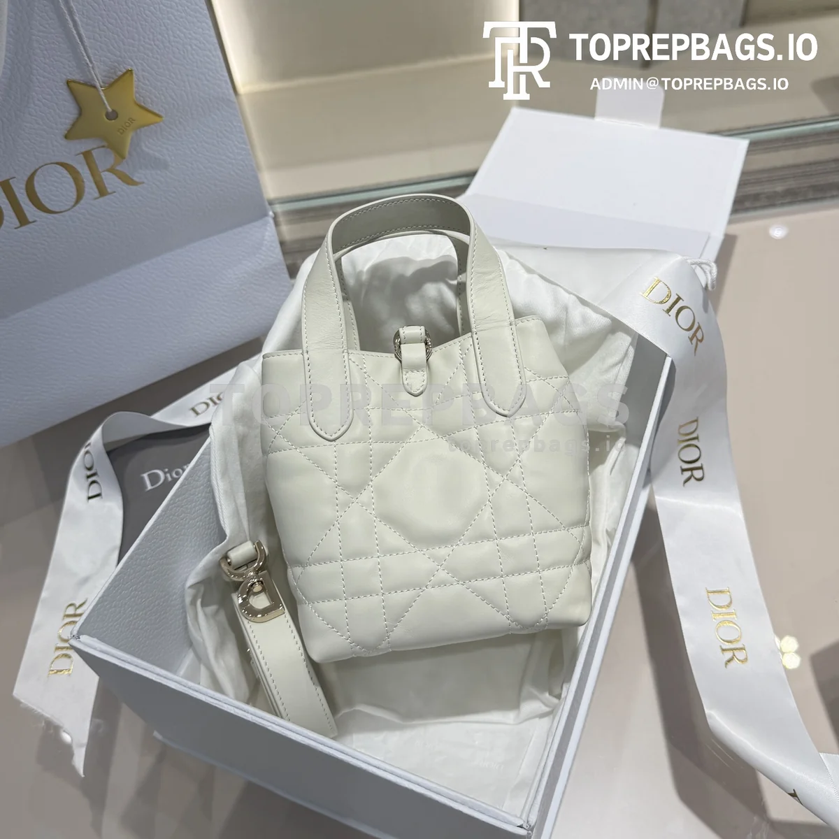 i1746278367993_8593_0_3 Dior D-Toujours Mini in White