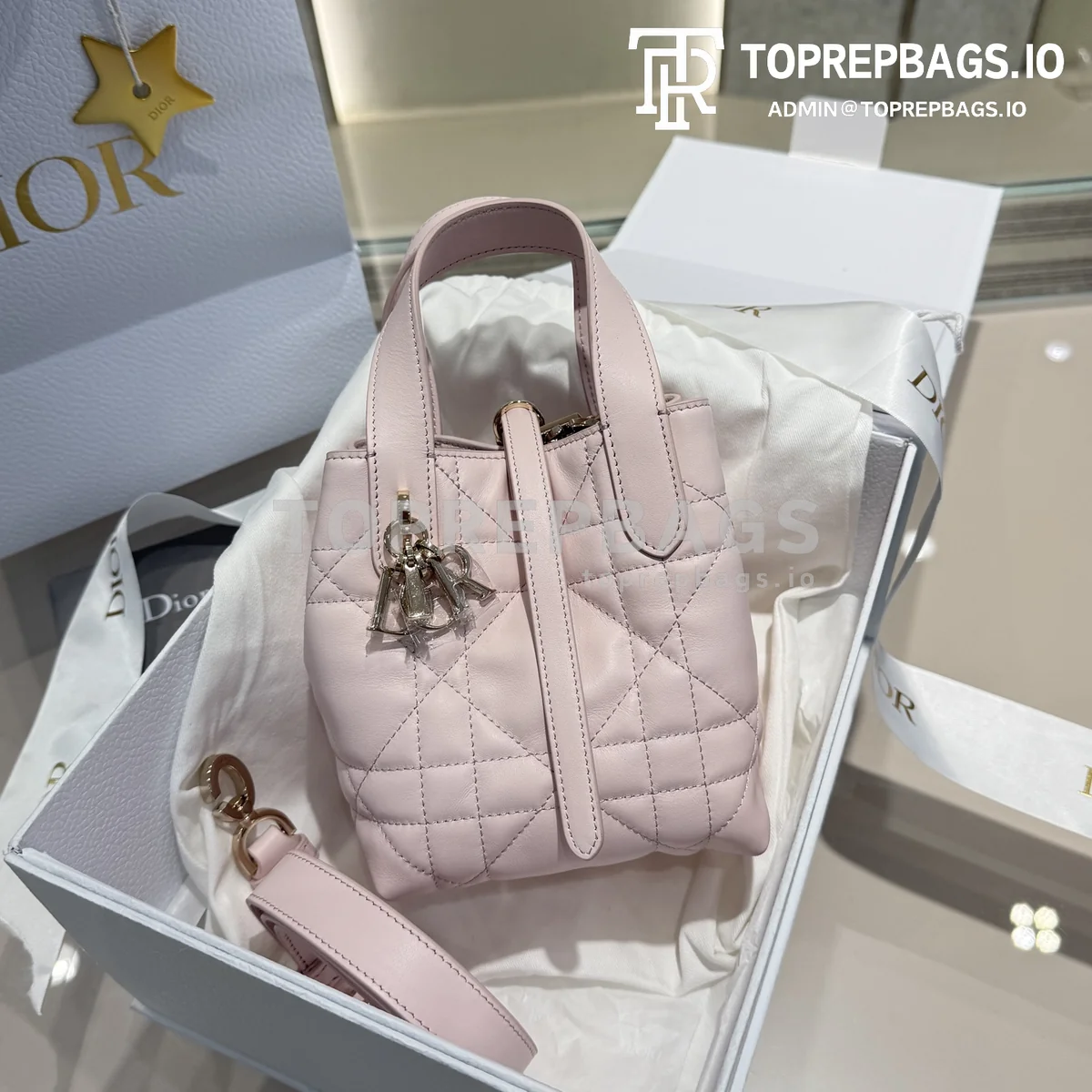 i1746278469443_6819_0_0 Dior D-Toujours Vertical Mini in Pink