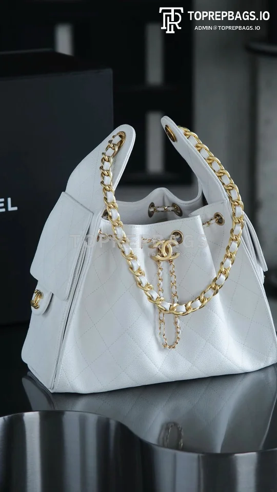 i1746423932569_7187_0_0 Chanel 25 Bag Small Hobo in White