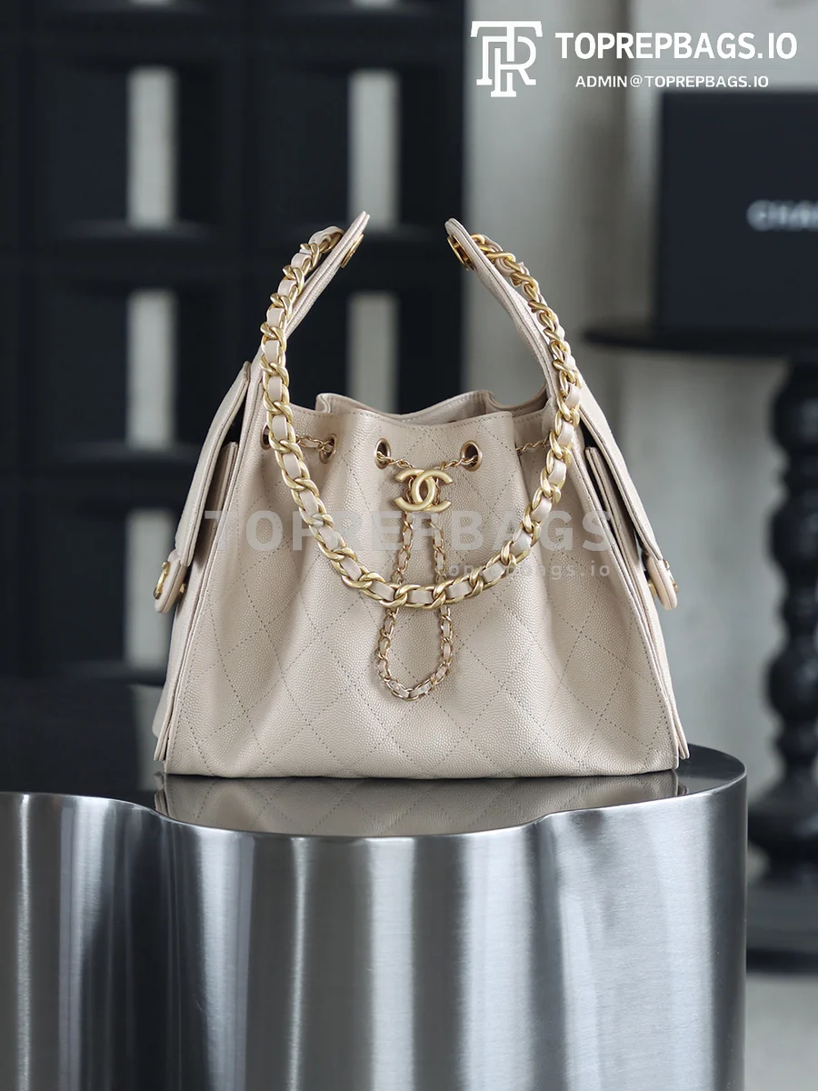 i1746696875992_8382_0_0 Chanel 25 Bag Small Hobo in Beige