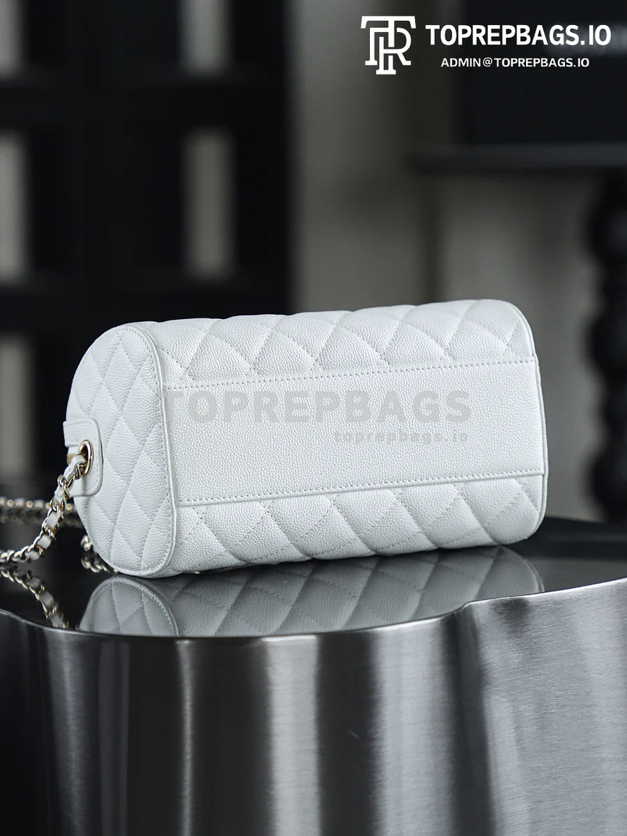 i1747207873037_7383_0_5 Chanel 25P Mini Bowling in White