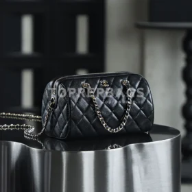 Chanel Mini Bowling Bag in Black
