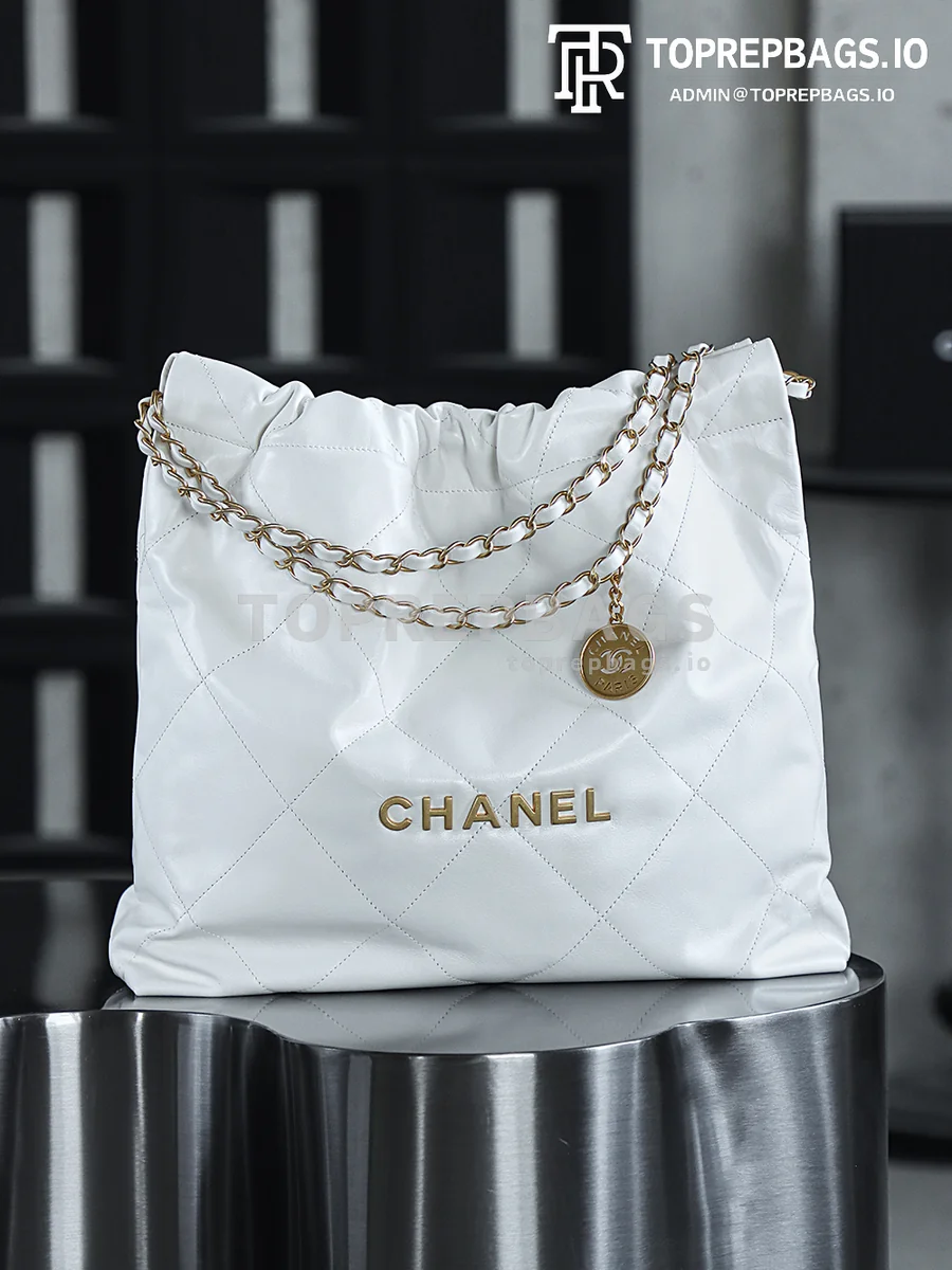 i1748001963742_3573_0_0 Chanel 22 Bag Medium in White