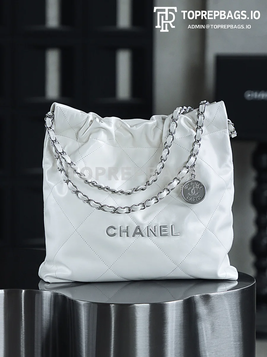 i1748067355821_4742_0_0 Chanel 22 Bag in White