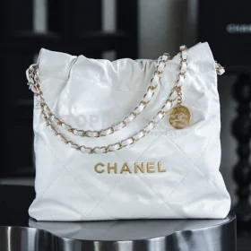 i1748067832959_4615_0_0 Chanel 22 Bag Small in White