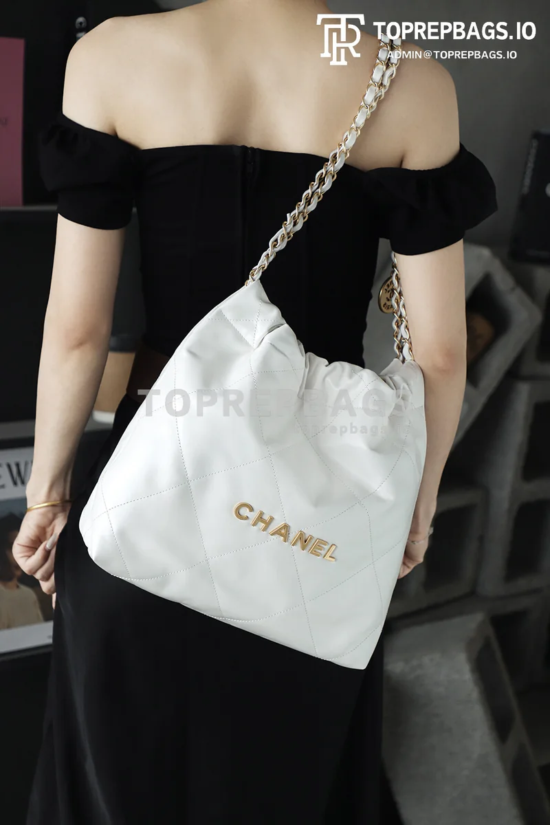 i1748068177150_7461_0_3 Chanel 22 Bag Small in White