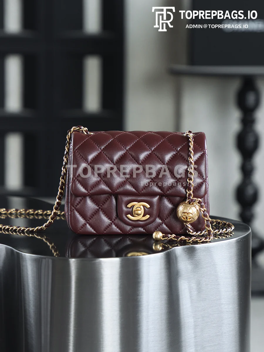 i1750140574778_8889_0_0 Chanel Pearl Crush Square Mini in Brown