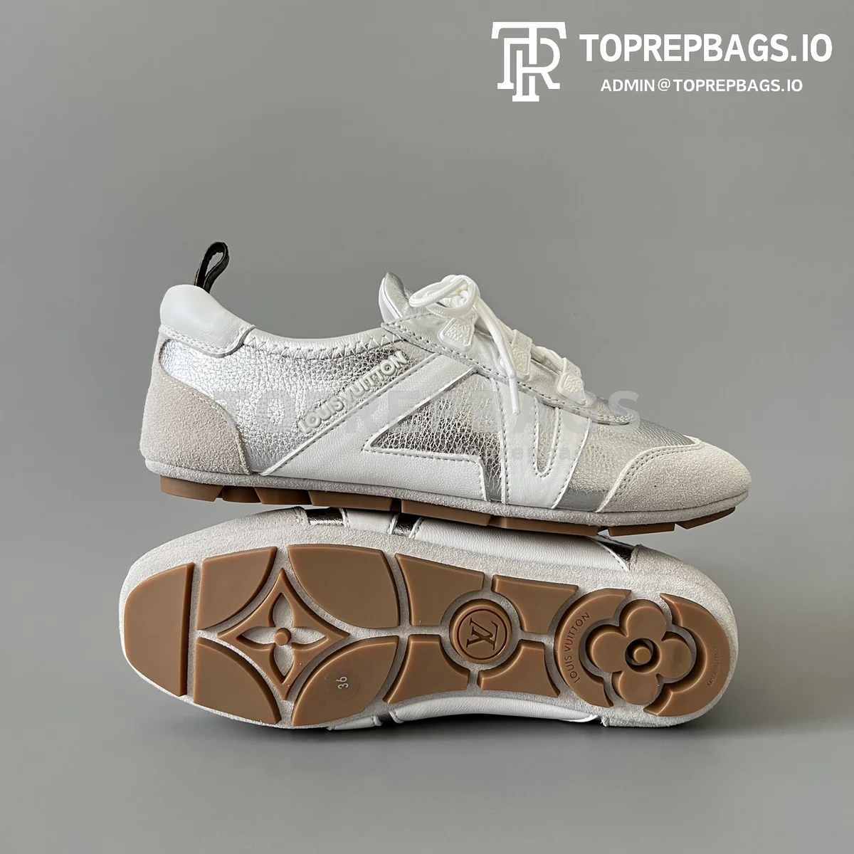 i1750931305639_6916_0_5 Louis Vuitton Sneakerina in Silver