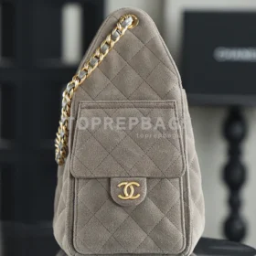 Chanel 25 Bag Hobo in Taupe