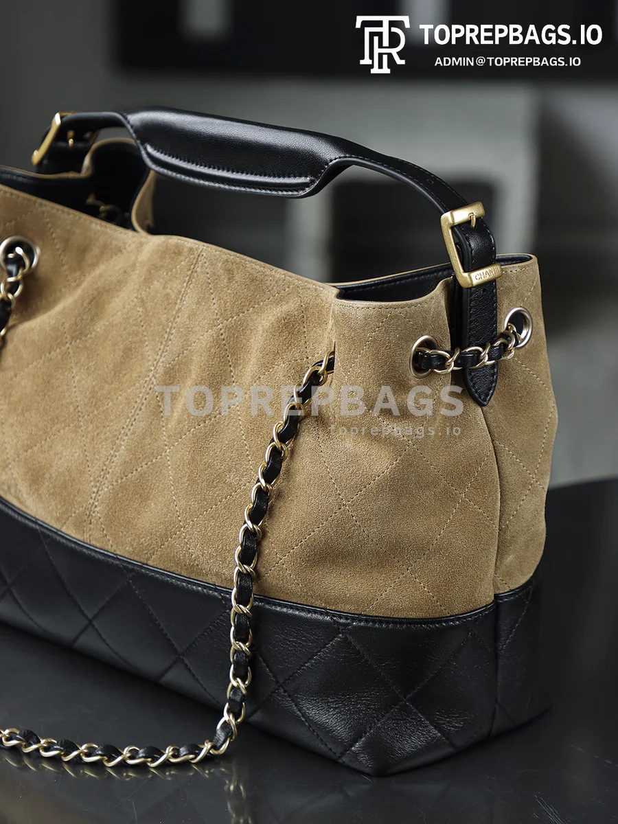 i1752326502139_9573_0_2 Chanel Handbag Hobo in Beige/Black