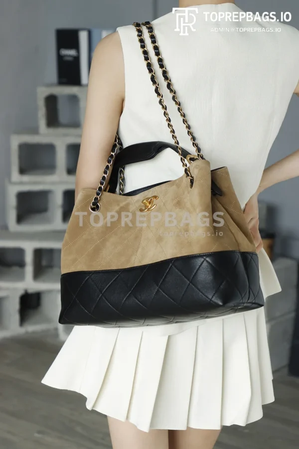 i1752326717582_8708_0_2 Chanel Handbag Hobo in Beige/Black