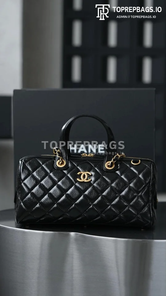 i1752327281793_6569_0_0 Chanel Bowling Bag in Black