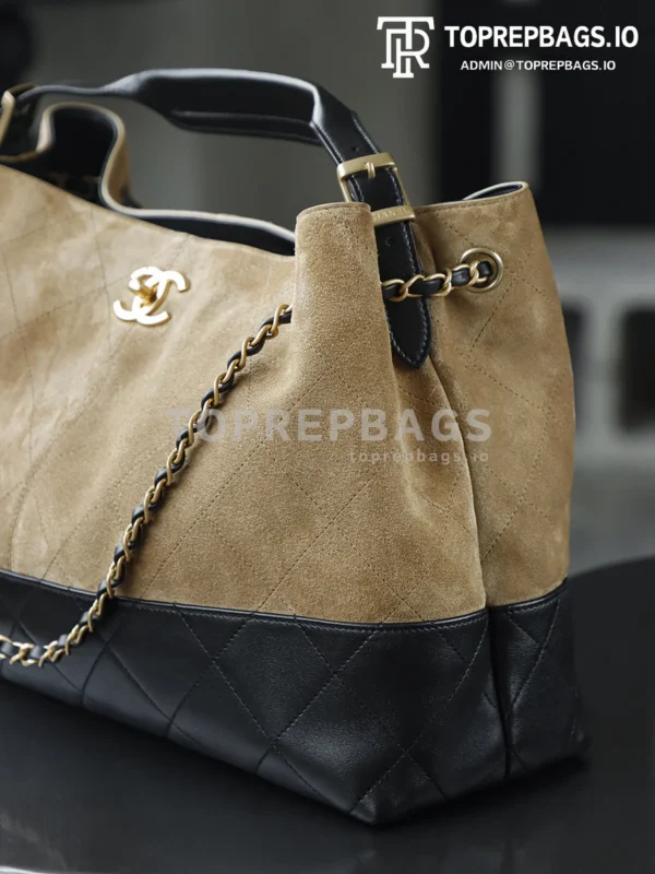 i1753168855528_9193_0_9 Chanel Handbag Hobo in Beige/Black