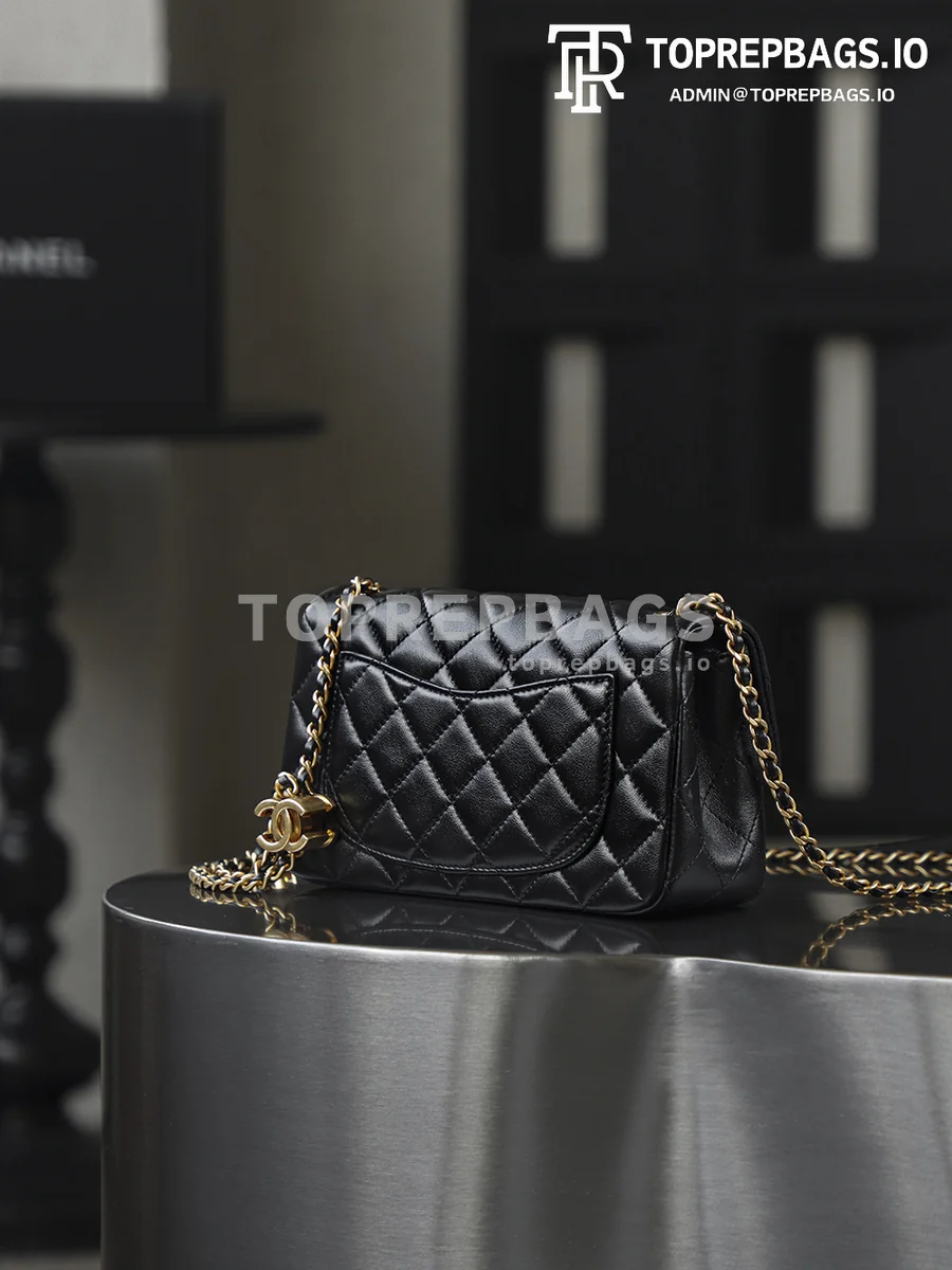 i1756982855809_7651_0_4 Chanel Classic Flap Rectangular Mini in Black