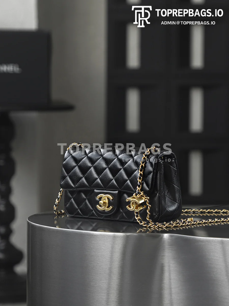 i1756982856594_891_0_1 Chanel Classic Flap Rectangular Mini in Black