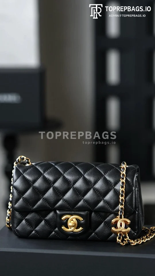 i1756983054802_4937_0_0 Chanel Classic Flap Rectangular Mini in Black