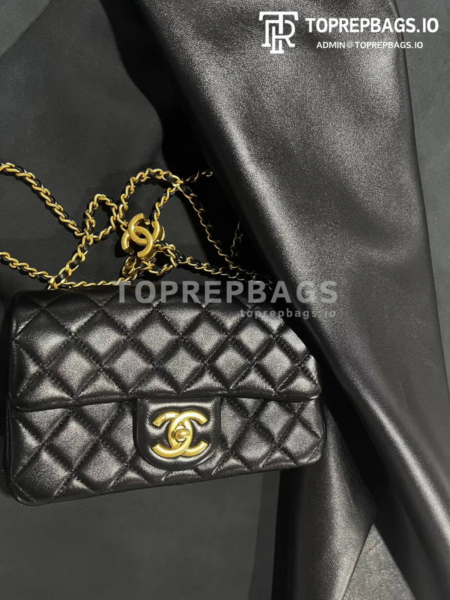 i1757045351135_3034_0_1 Chanel Classic Flap Rectangular Mini in Black